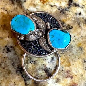 Lisa Bess Turquoise Magnetic ID Badge Holder